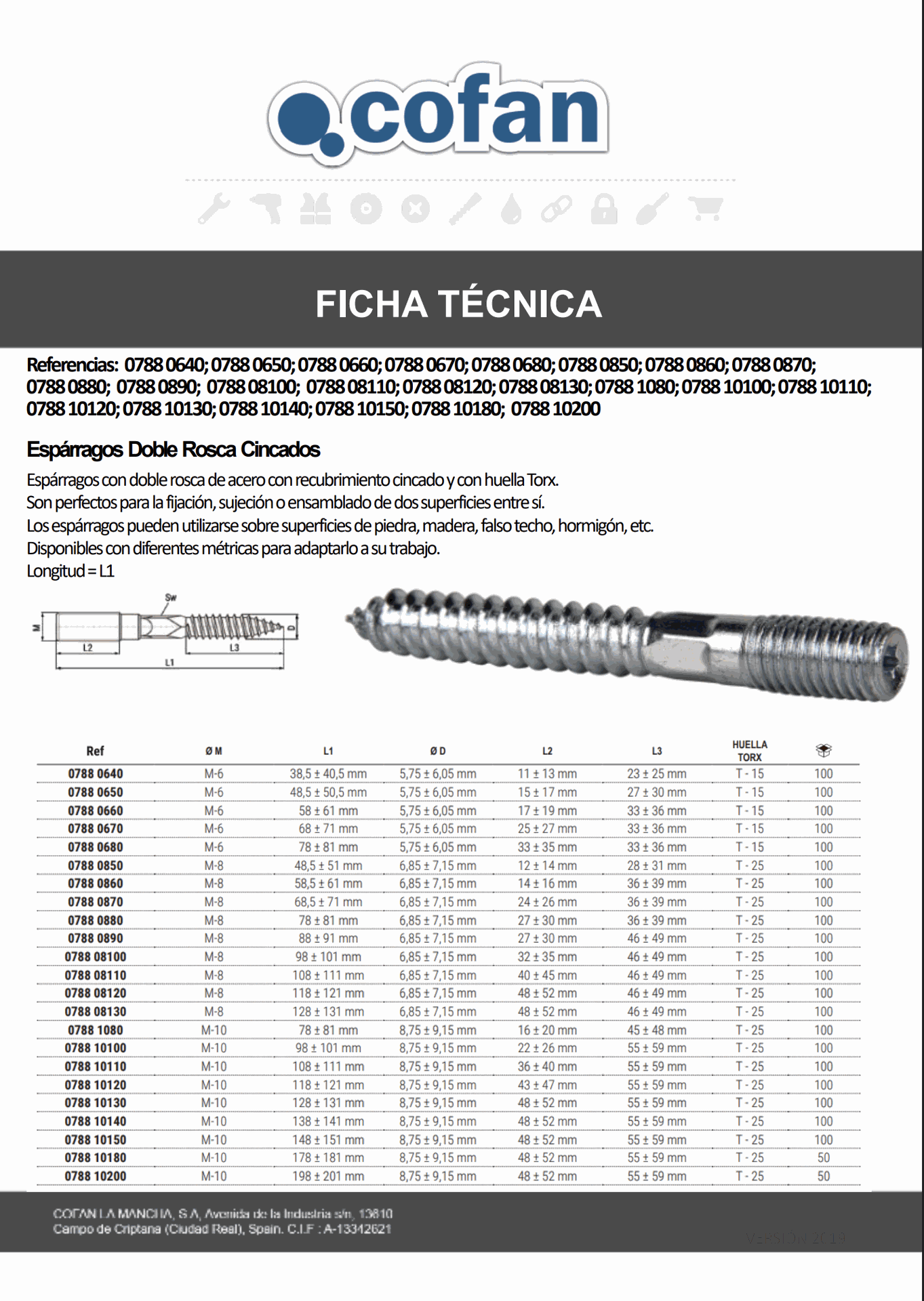 Ficha Técnica de Aceitera Metálica Profesional