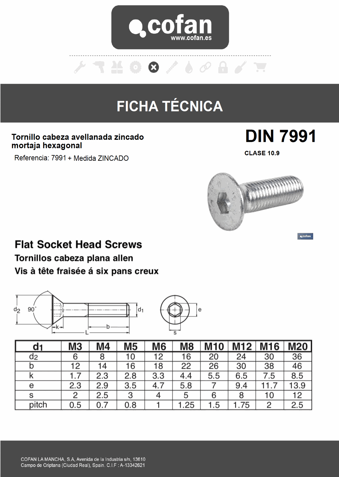 Ficha Técnica de Aceitera Metálica Profesional