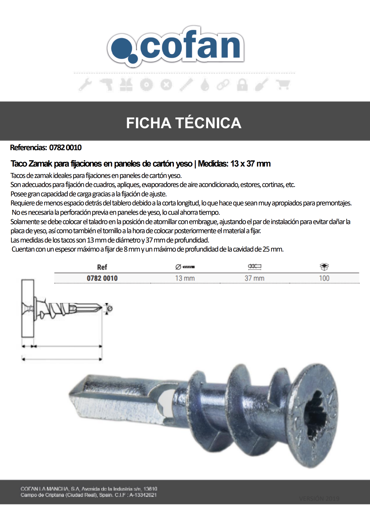 Ficha Técnica de Aceitera Metálica Profesional
