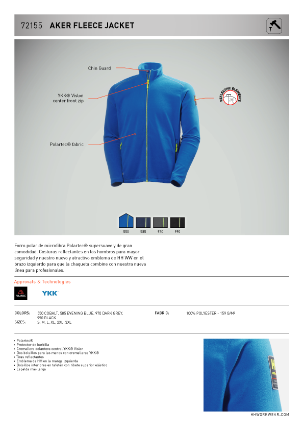 Forro Polar  Aker Fleece Ficha Técnica 2