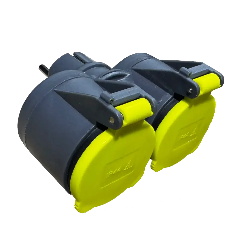 Adaptador Doble Schucko Frontal IP44 Ref- MSU2IP.webp