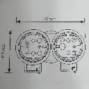 Adaptador Doble Schucko Frontal IP44 Ref- MSU2IP9.webp