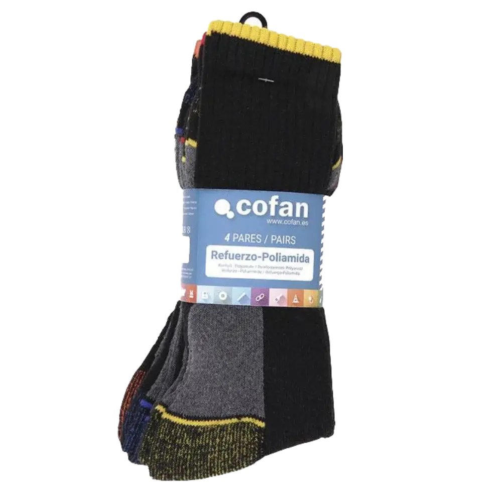 Set 4 Pares de Calcetines Reforzados T. 43-45 .webp
