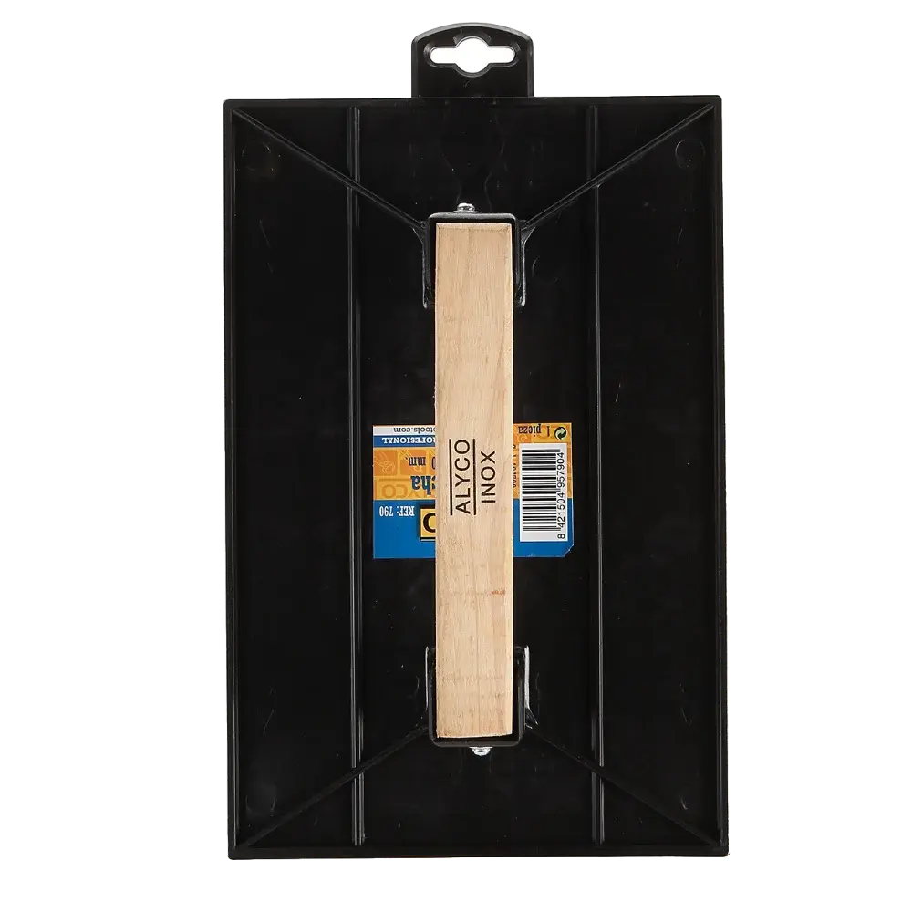 Talocha Rectangular de Plástico 270 x 180 mm Mango de Madera.webp