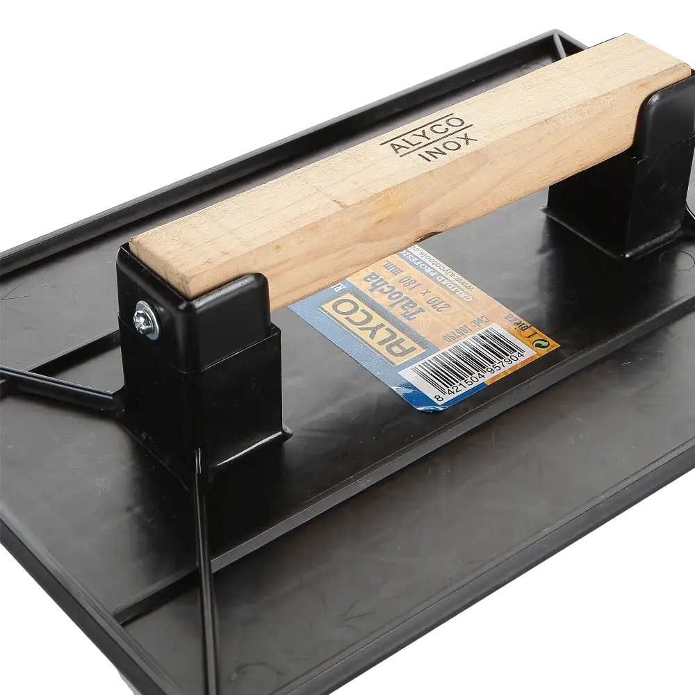 Talocha Rectangular de Plástico 270 x 180 mm Mango de Madera.webp