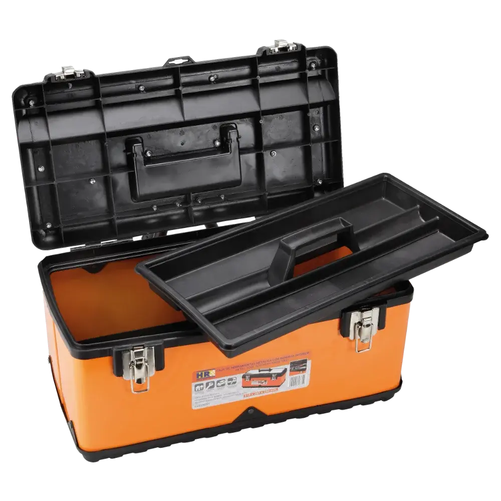 Caja de Herramientas Metálica Orange 510x285x250 mm.webp