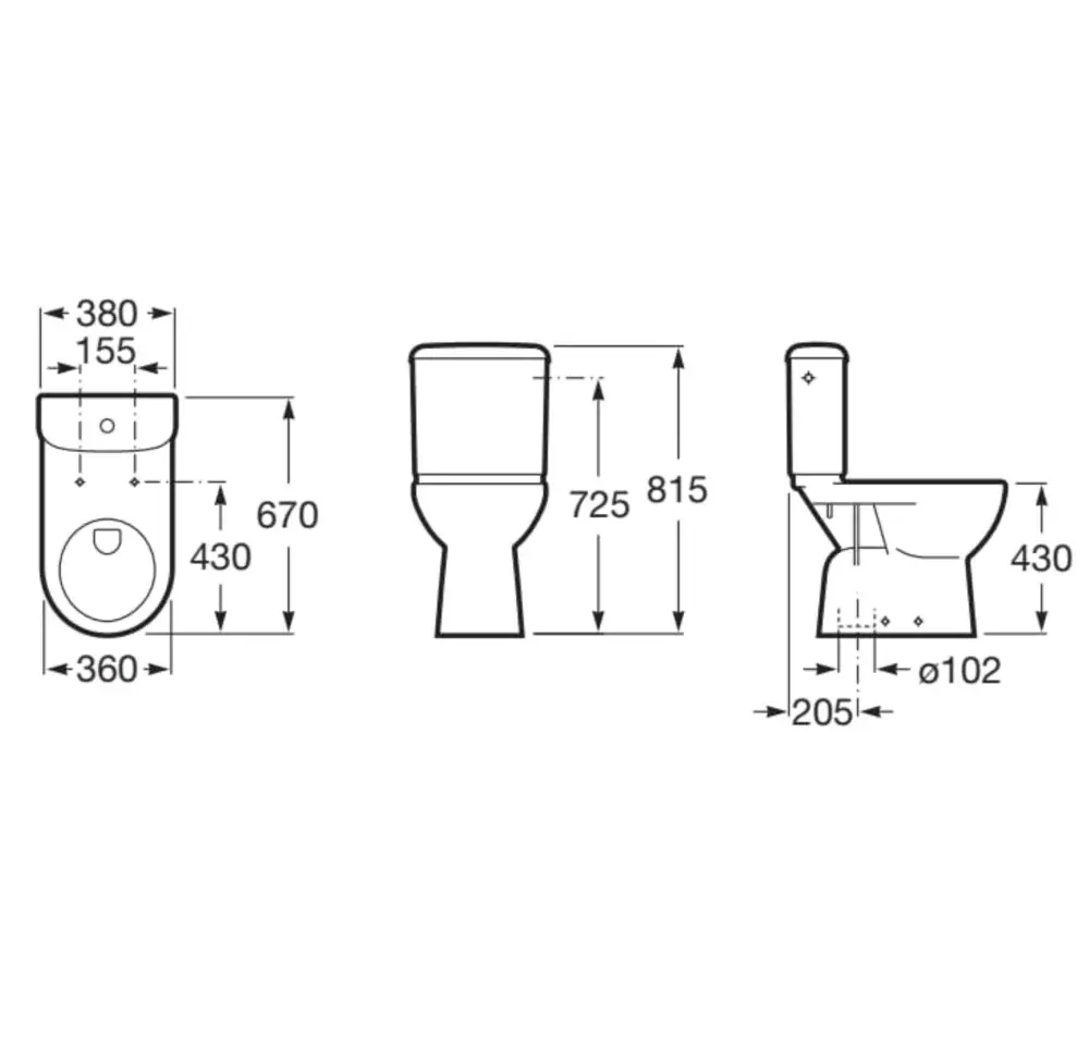 Inodoro Apertura Frontal Access Blanco + Asiento y Tapa (con aro abierto).webp