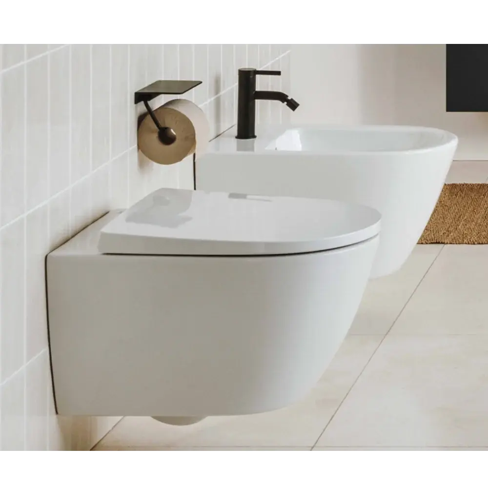 Inodoro Suspendido Ona Roca Rimless + Tapa Amortiguada.webp