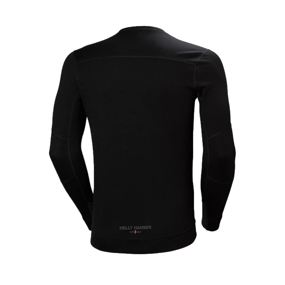 Camiseta HH Lifa Merino Crewneck Negra Talla L Ref.75106