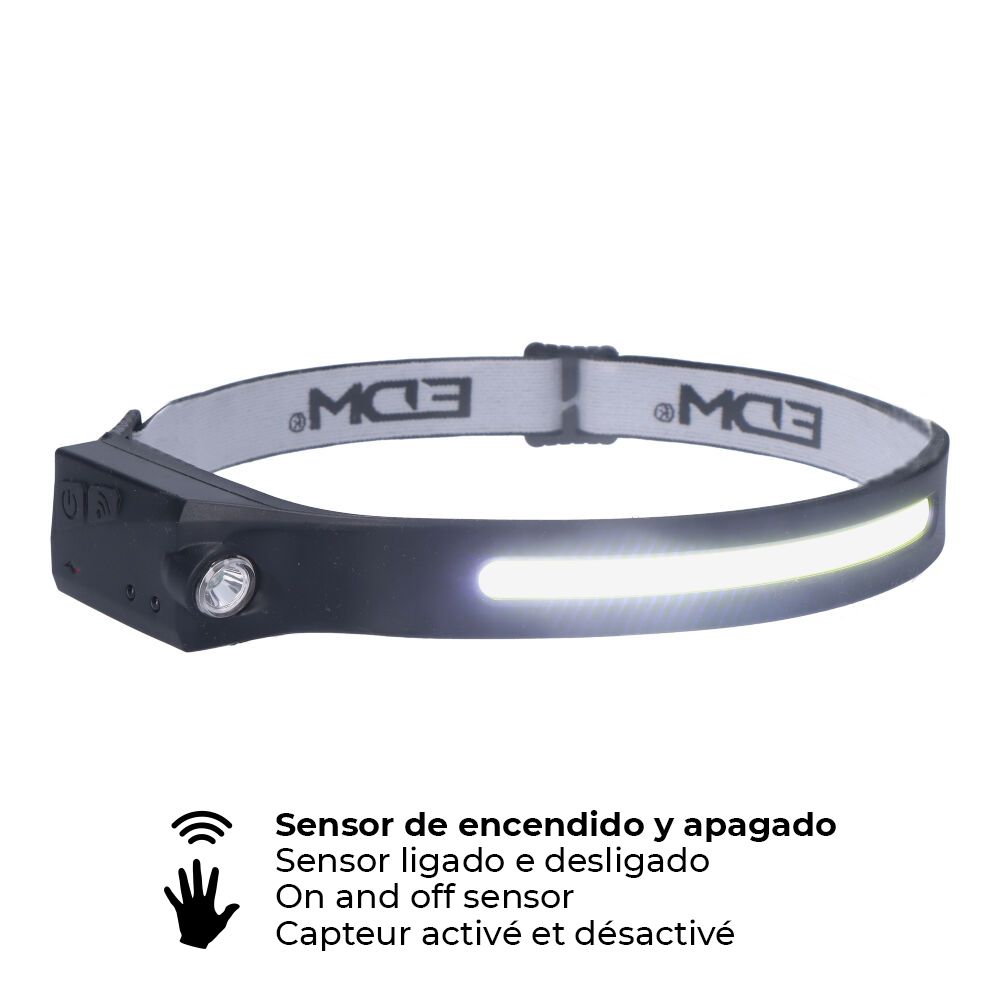 Linterna Frontal con Sensor LED 8W Ref. 36127