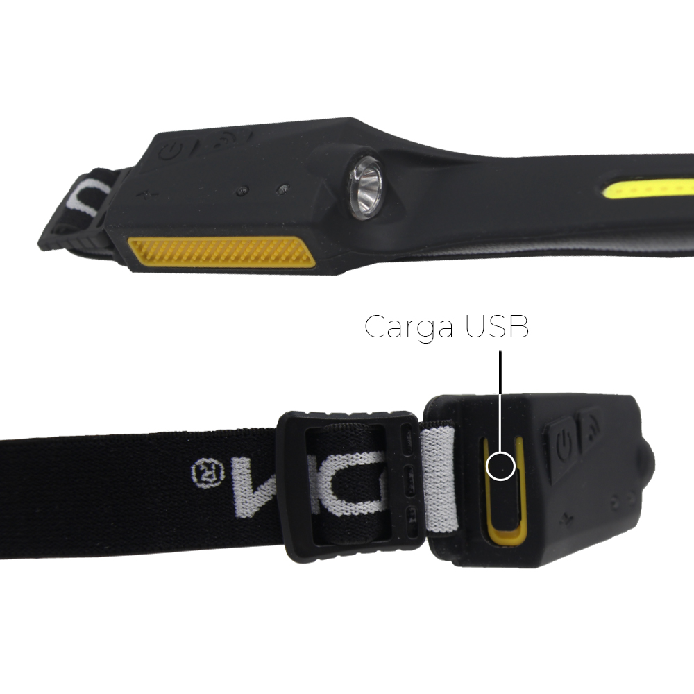 Linterna Frontal con Sensor LED 8W Ref. 36127