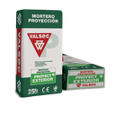 Saco Mortero Valsec Proyectar Exterior Gris 25 Kg
