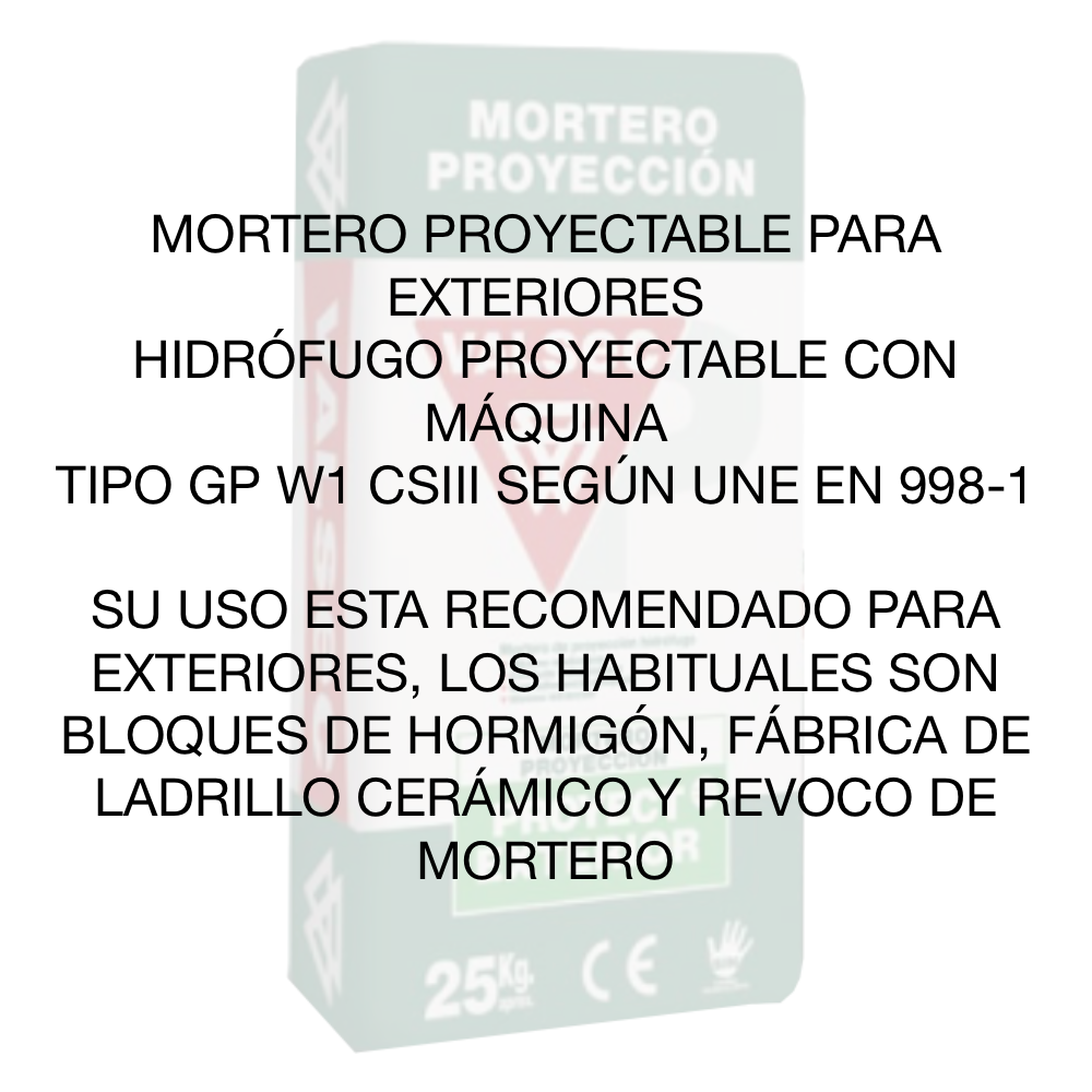 Saco Mortero Valsec Proyectar Exterior Gris 25 Kg