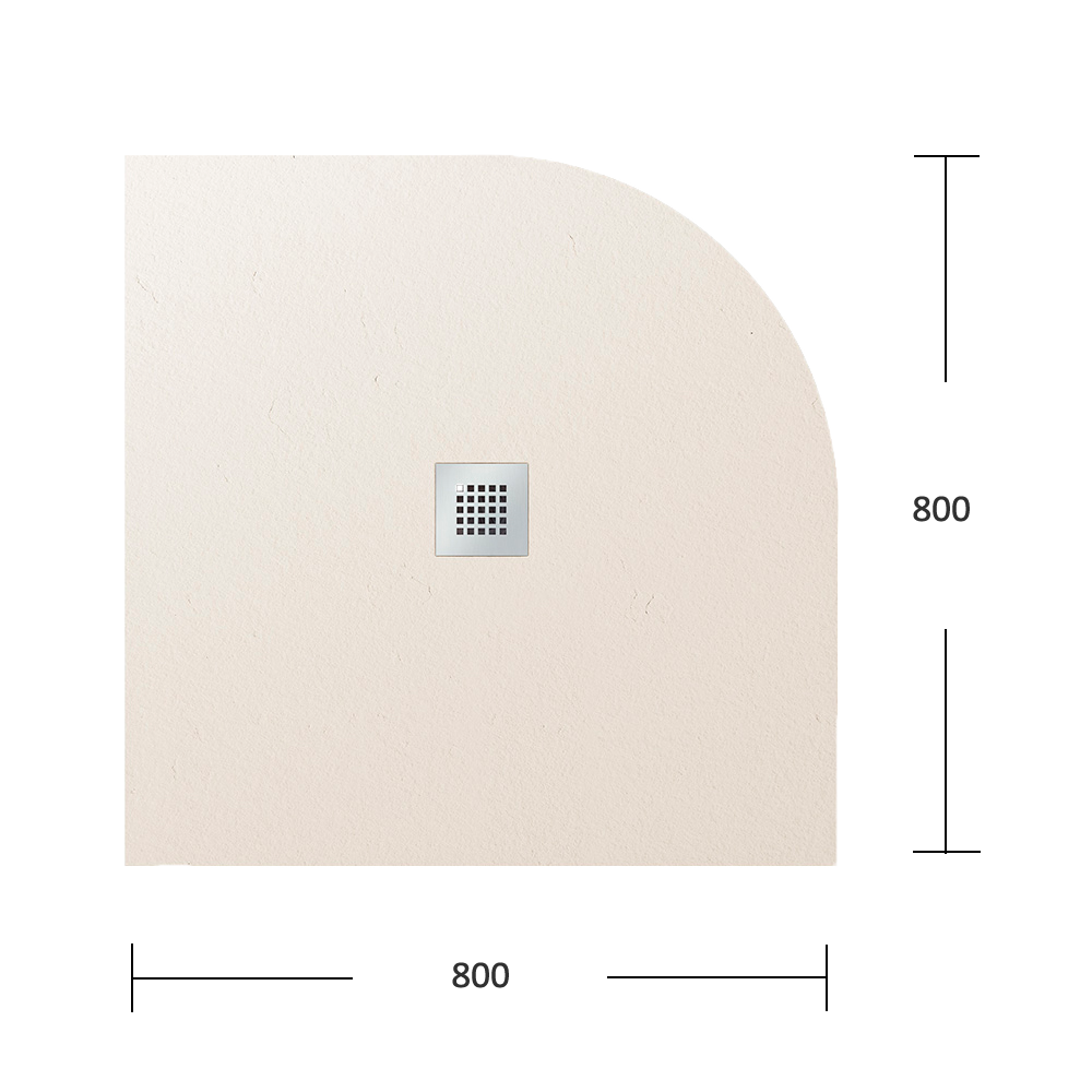 Plato de Ducha Angular Silex Pizarra Blanco Roto000