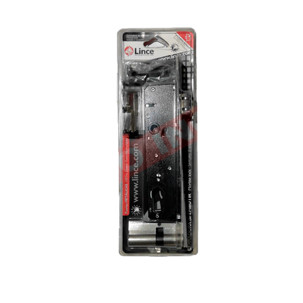 Cerradura 5921E  para Perfil de Aluminio 27 mm hasta cerradura (Picaporte reversible) Ref: 9557132BL