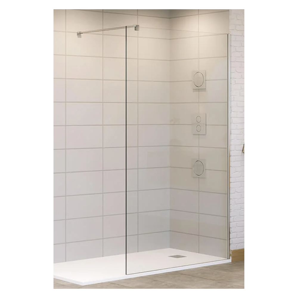 Fijo para Ducha 1950 mm Perfil Plata Mate 10 mm de Espesor