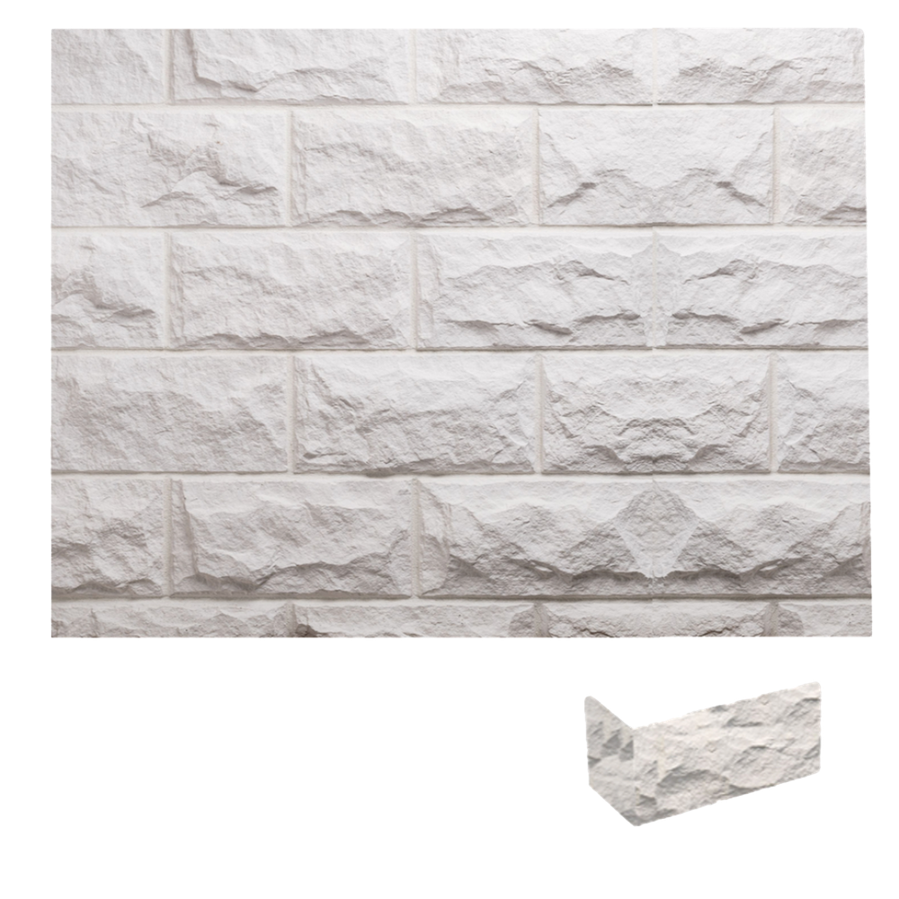 Caja Esquina Pirineos Blanco 1x14x14x28 (+/- 0,9 ml)