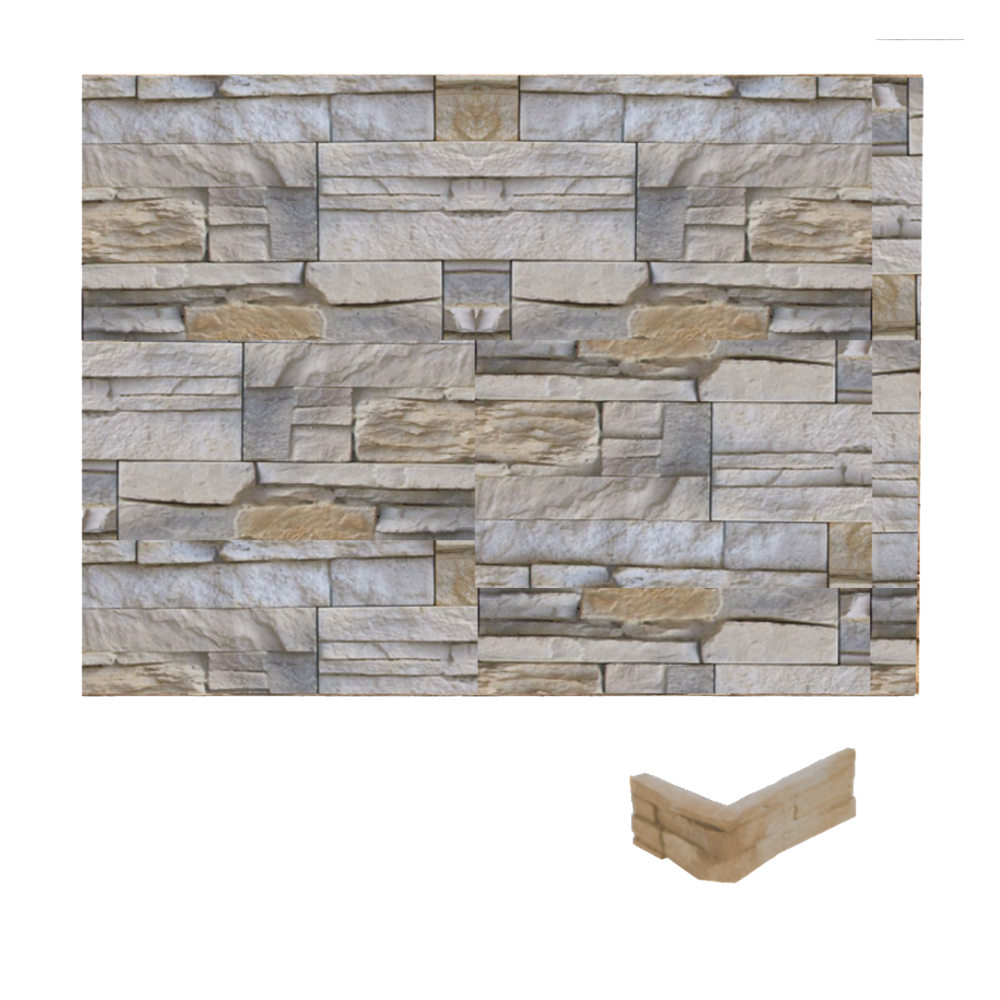 Caja Esquina Saliente Varadero Gris 2,5x10x17x30 (8 ud)