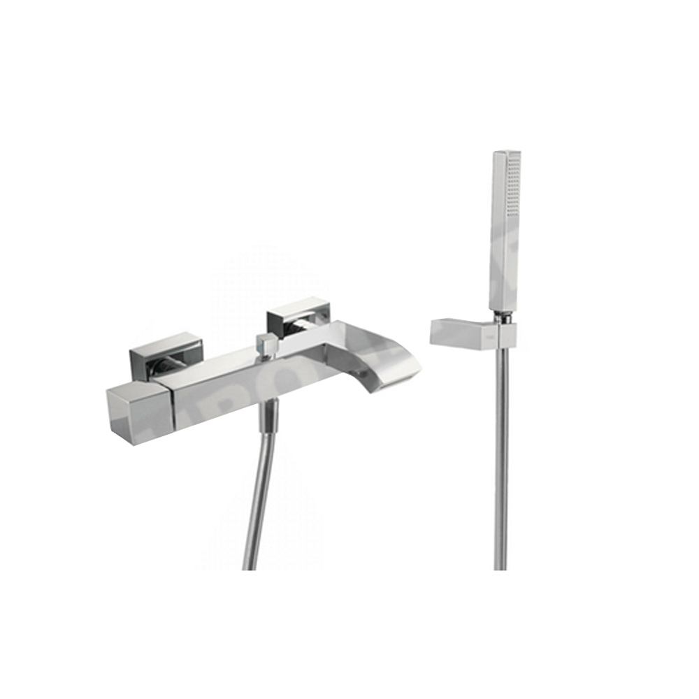 Monomando de Bañera Cuadro-Tres Cromado Ref. 10717002