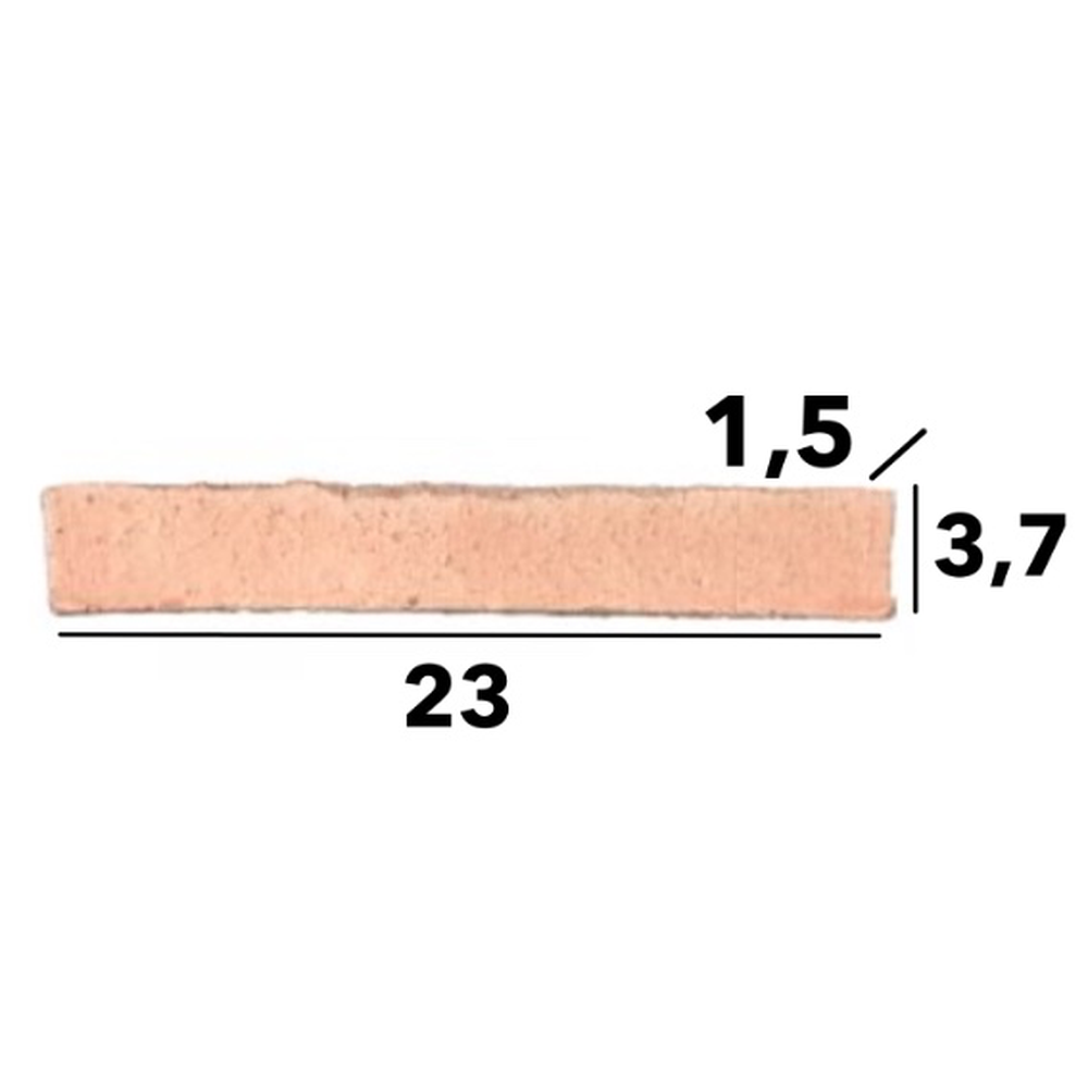 Plaqueta Rústica 23 x 1,5 x 3,7 cm