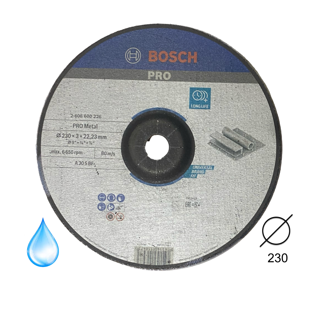 Disco Desbaste Standar Para Metal 230x6 mm