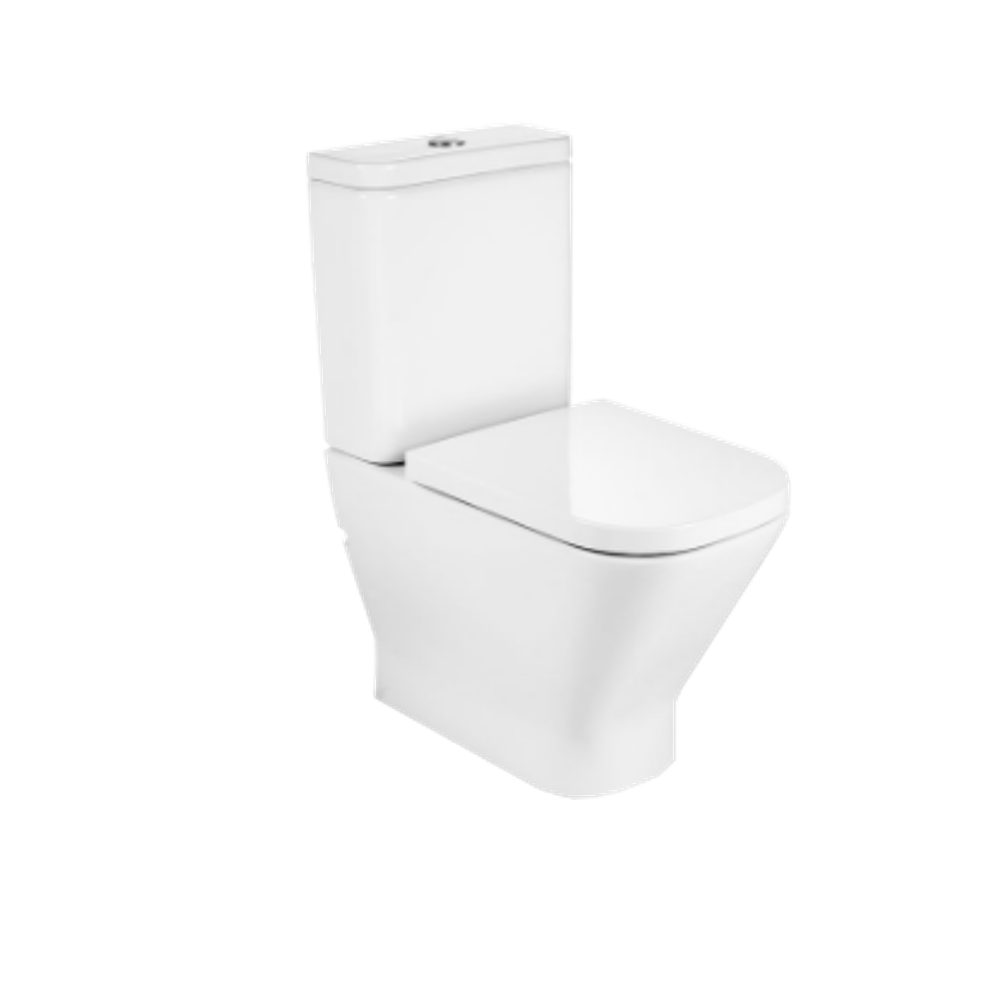 Inodoro Completo The Gap Square Blanco Compacto Adosado a Pared Con Rimless 600 mm