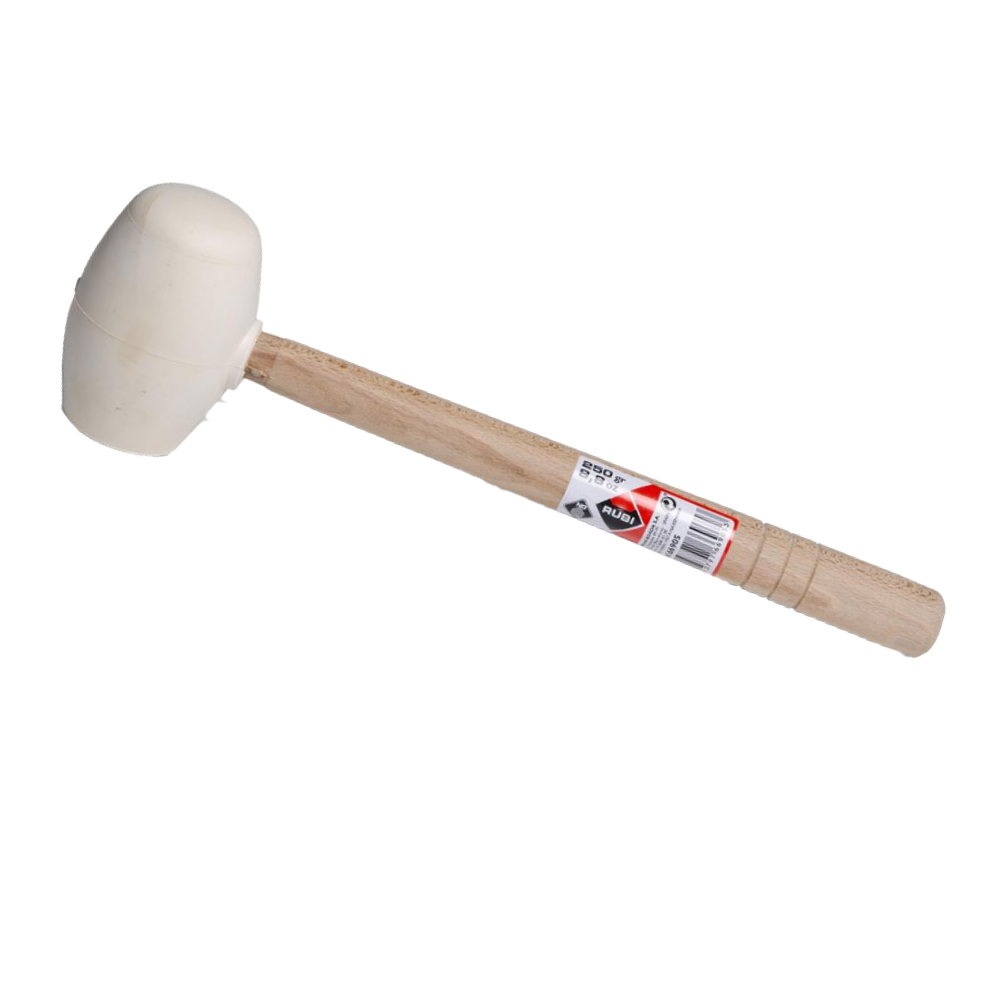 Maza Goma Blanca 1 Cara Plana y 1 Esférica 250 g Ref. 66905
