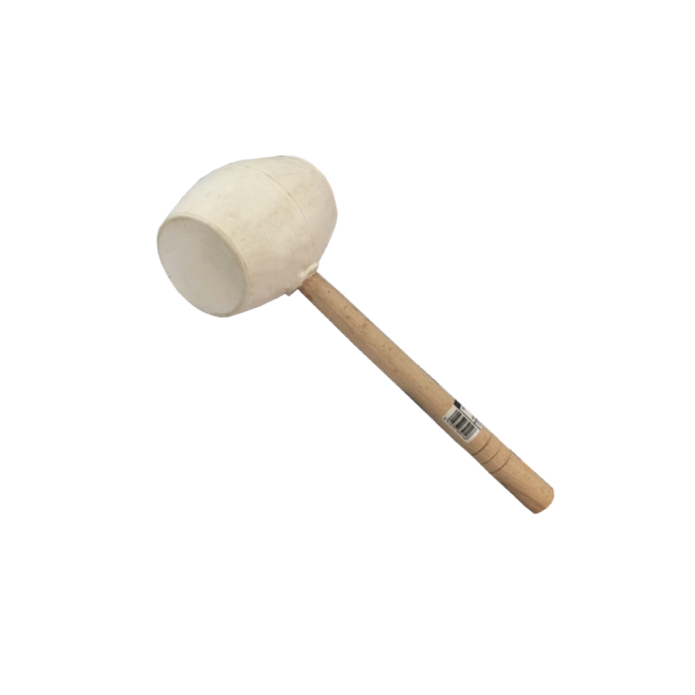 Maza Goma Blanca Caras Planas 750 gr 580 mm