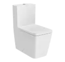 Inodoro Completo Inspira Square Blanco + Tapa Caida Amortiguada (Adosado a Pared)