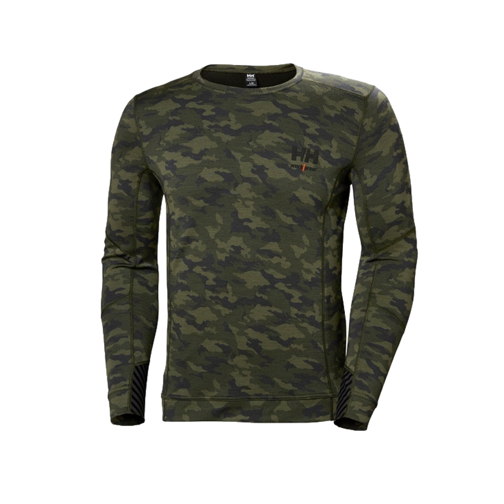 Camiseta HH Lifa Merino Crewneck Camuflaje Talla L Ref.75106