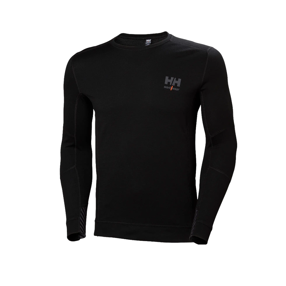 Camiseta HH Lifa Merino Cuello Redondo 990 Negra Ref.75106
