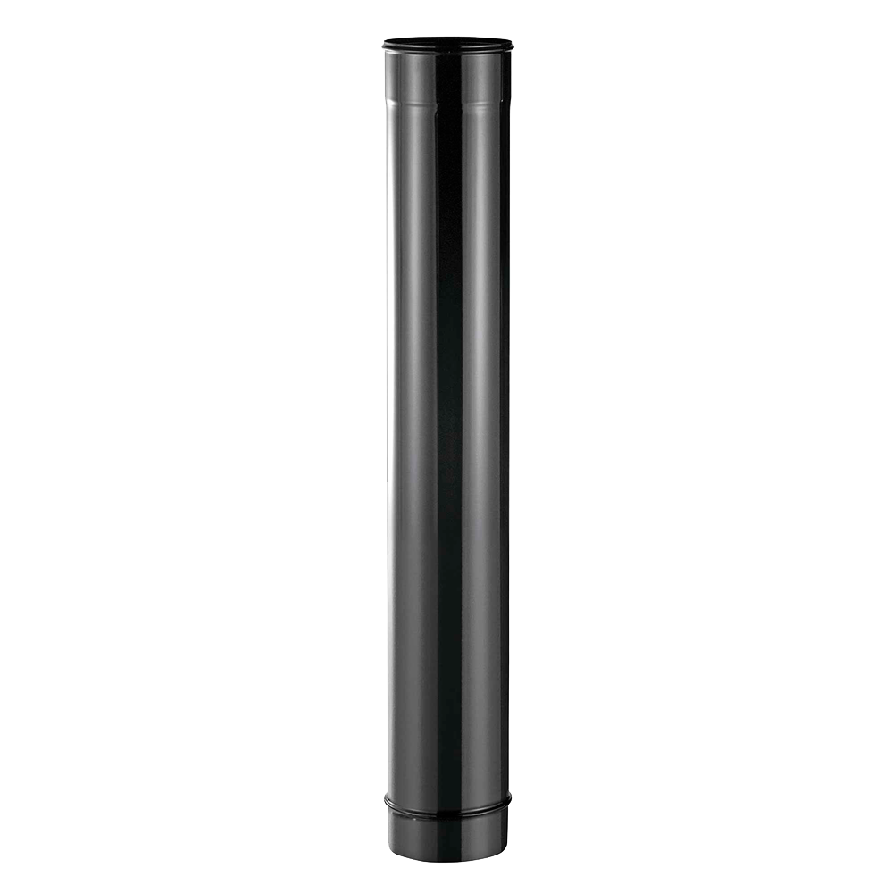 Tubo Vitrificado Negro Mate 1 mt Ø 150 (TVNM150)