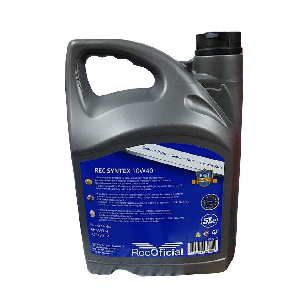 Aceite de Motor FullSyntex10W40 5 Litros