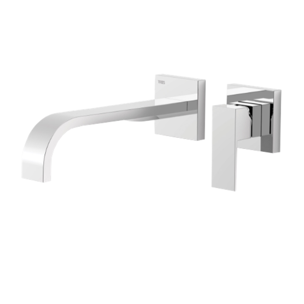 Monomando Lavabo Cromo Cuadro-Tres Empotrado pared Ref. 00630002