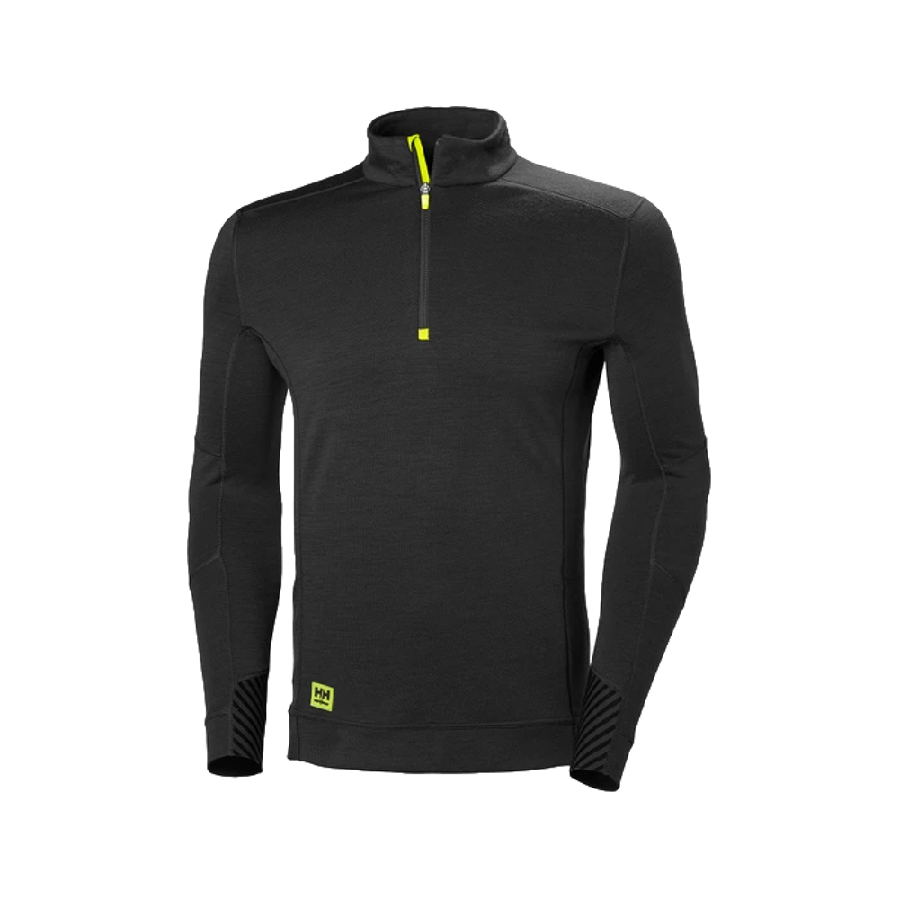 Camiseta HH Lifa Media Cremallera 990 Negra Ref.75109