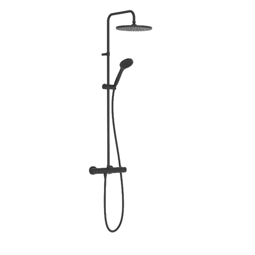 Conjunto Termostático Ducha Negro Ref. 19039301NM