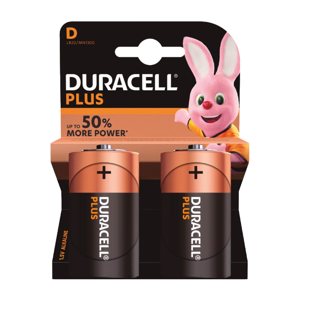 Pila alcalina LR20 Duracell (2 ud) Ref. 009000104