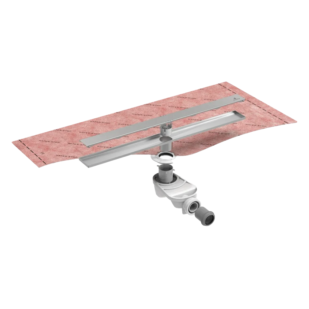 Kit Evolux Inox Lineal Liso 60x7 Sifón 50 mm Ref. IE41000