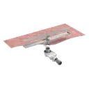 Kit Evolux Inox Lineal Liso 60x7 Sifón 30 mm Ref. IE41000R