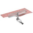 Kit Evolux Inox Lineal Liso 60x7 Sifón 30 mm Ref. IE41000R
