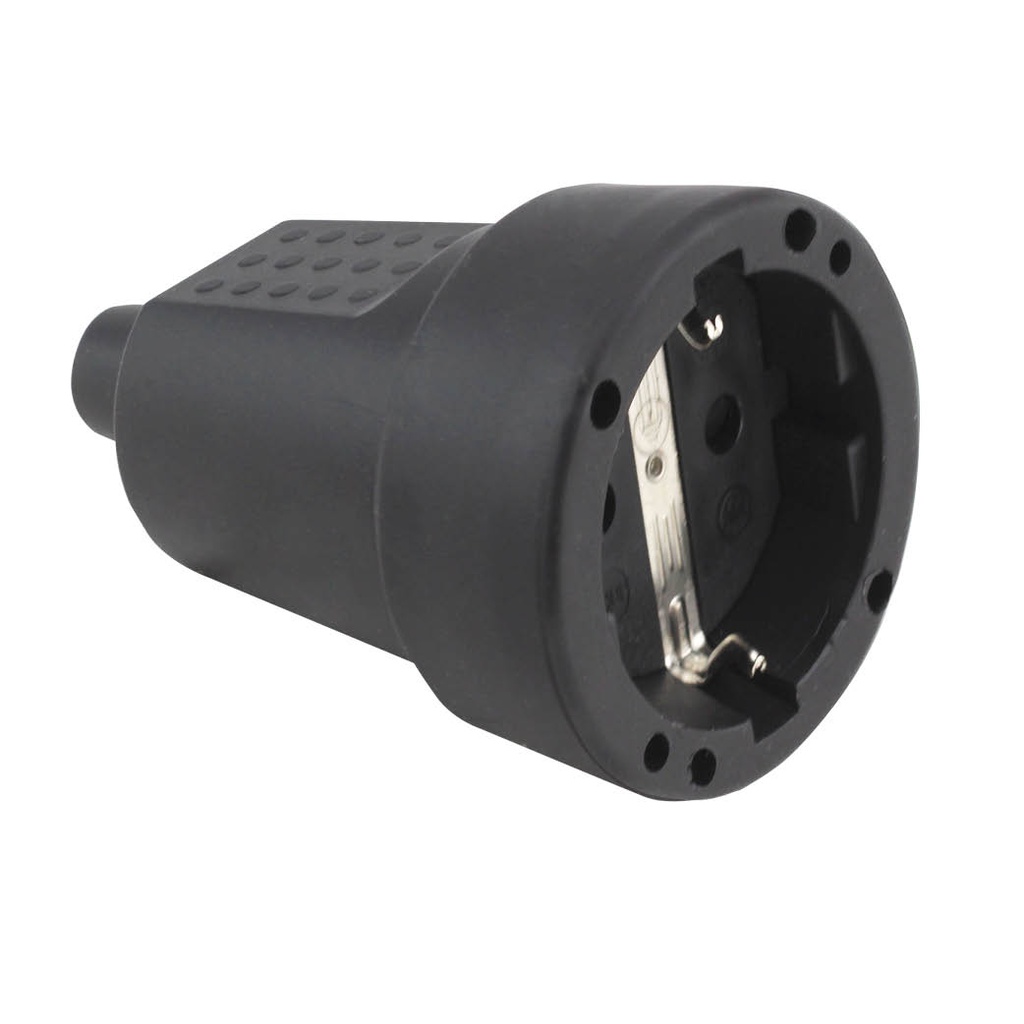 Base Clavija Hembra Negra 16 A Ref. 000200060