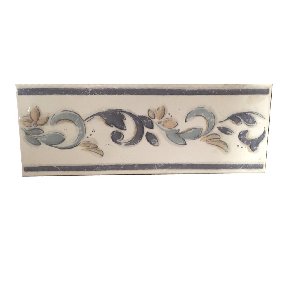 Pz Cenefa Camia Azul 10x27