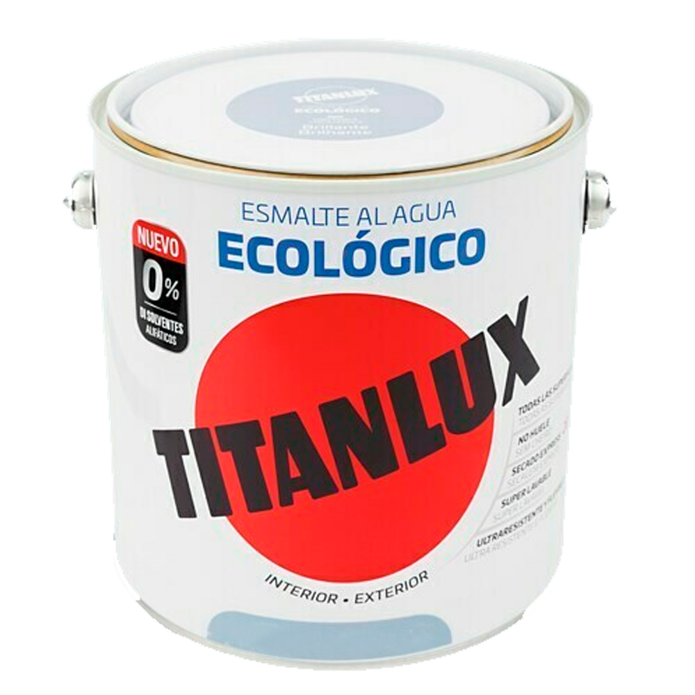 Titanlux Esmalte al agua Ecológico Blanco Satinado 4 Litros