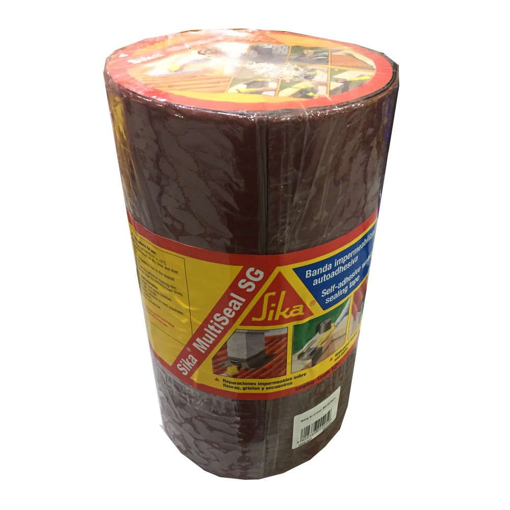 Sika multiseal SG Banda Autoadhesiva Bituminosa Rojo Teja 12 mt x 30 cm