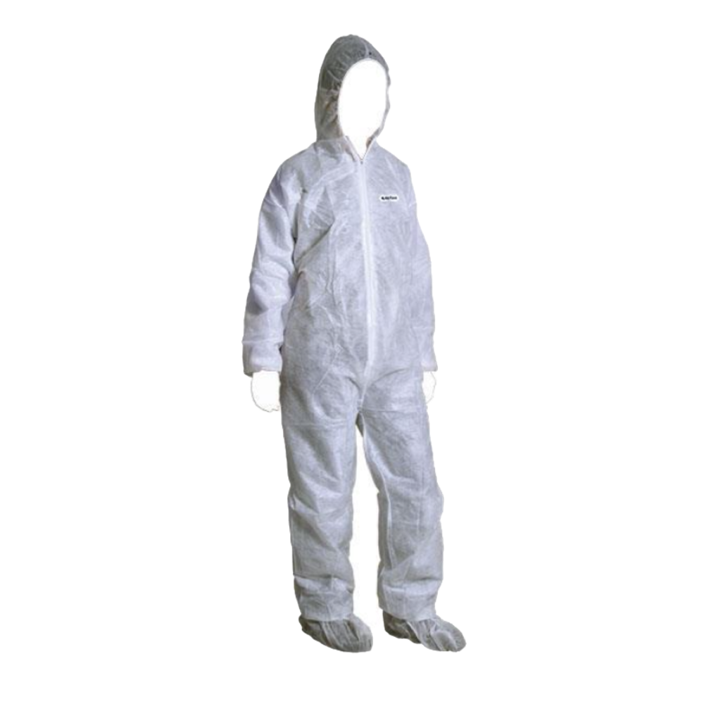 Buzo de Trabajo Desechable Polipropileno Blanco