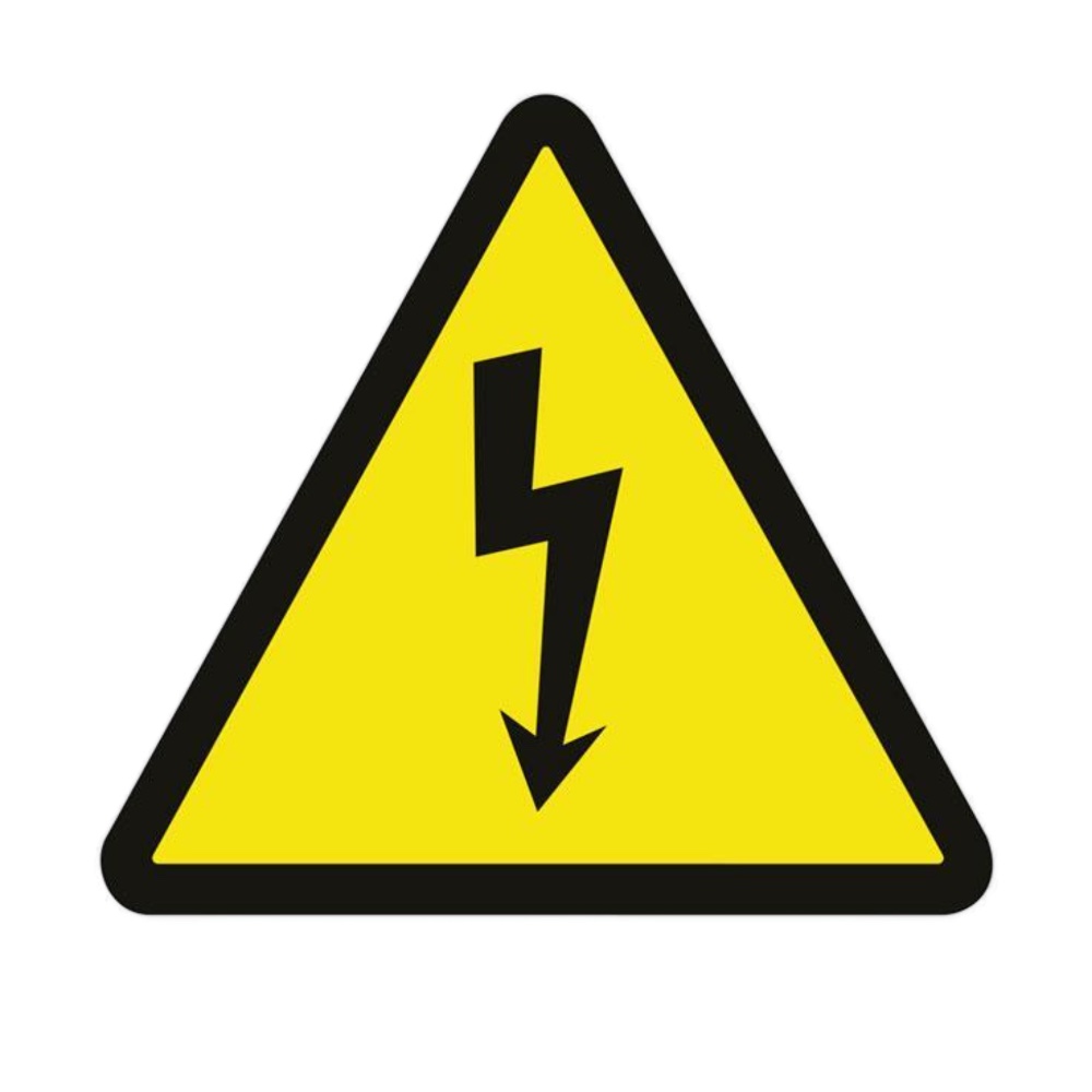 Señal Adhesiva Riesgo Eléctrico 210x210 mm Ref. A01AD210210