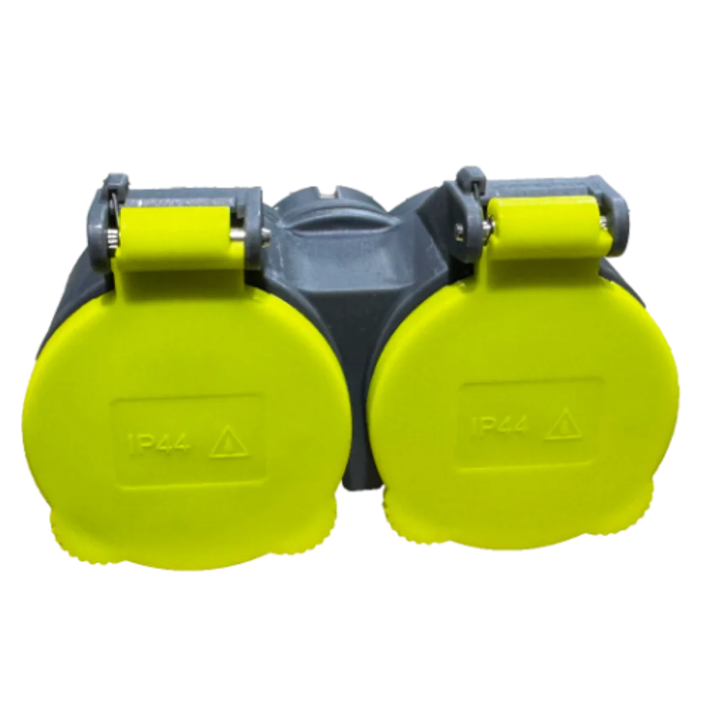 Adaptador Doble Schucko Frontal IP44 Ref: MSU2IP