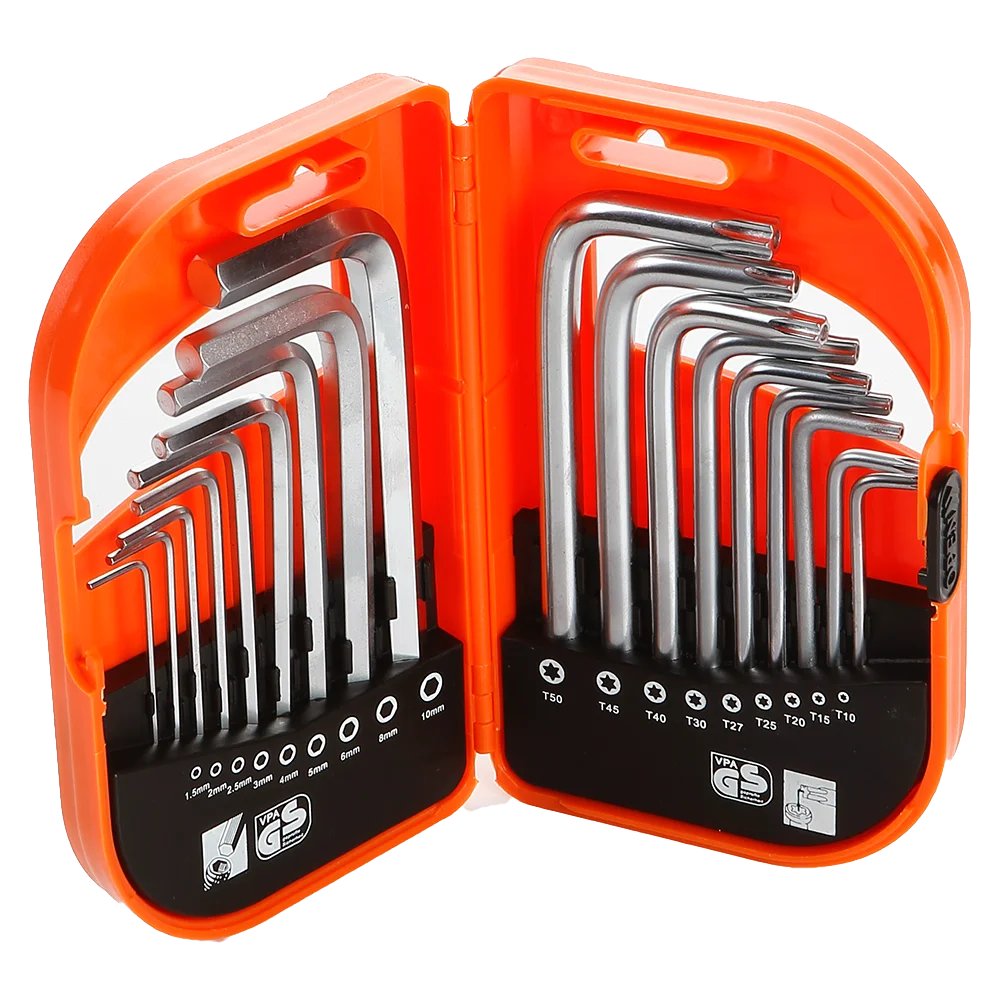 Juego de 18 Llaves Allen y Torx Combinadas Ref. 170622