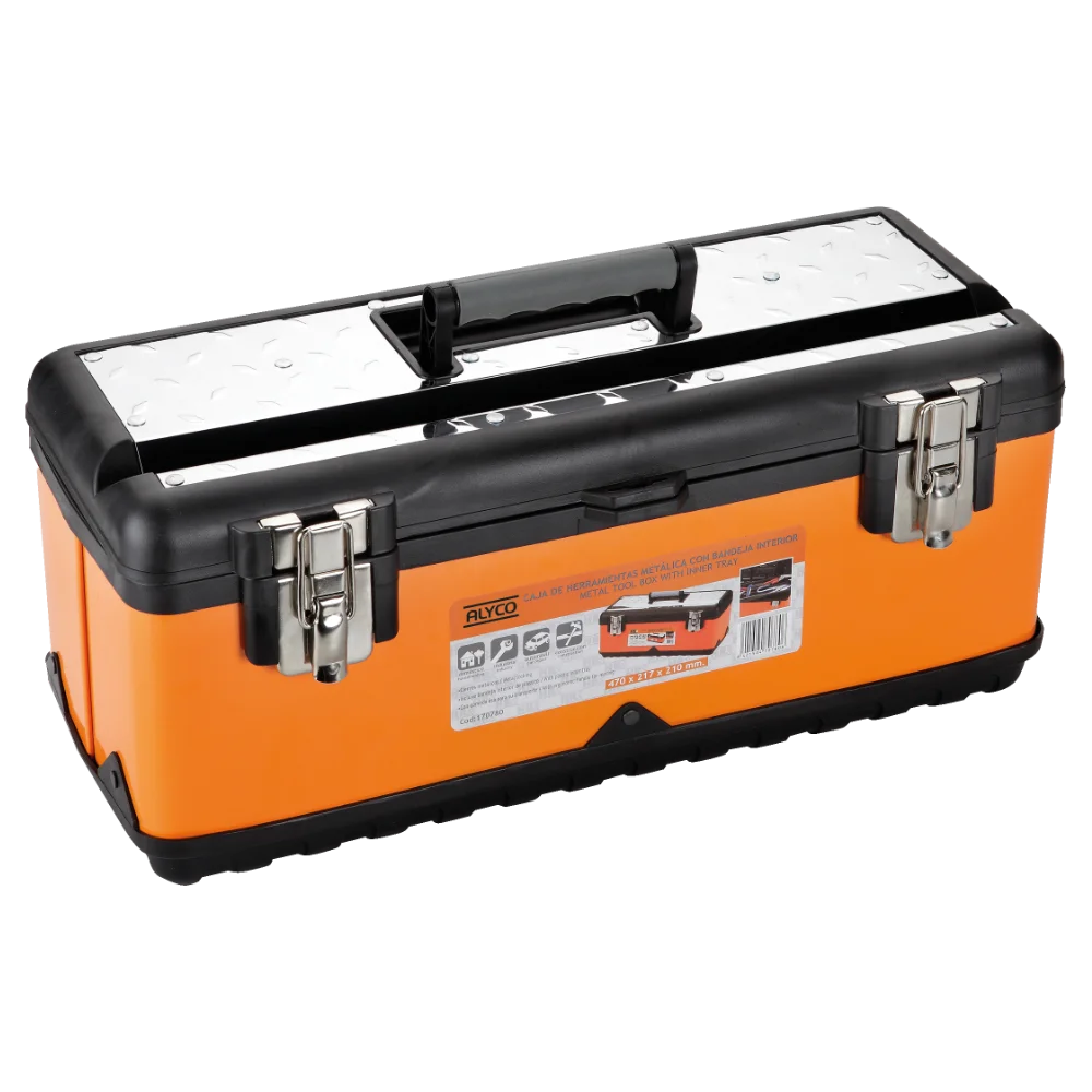 Caja de Herramientas Metálica Orange 510x285x250 mm Ref.170785
