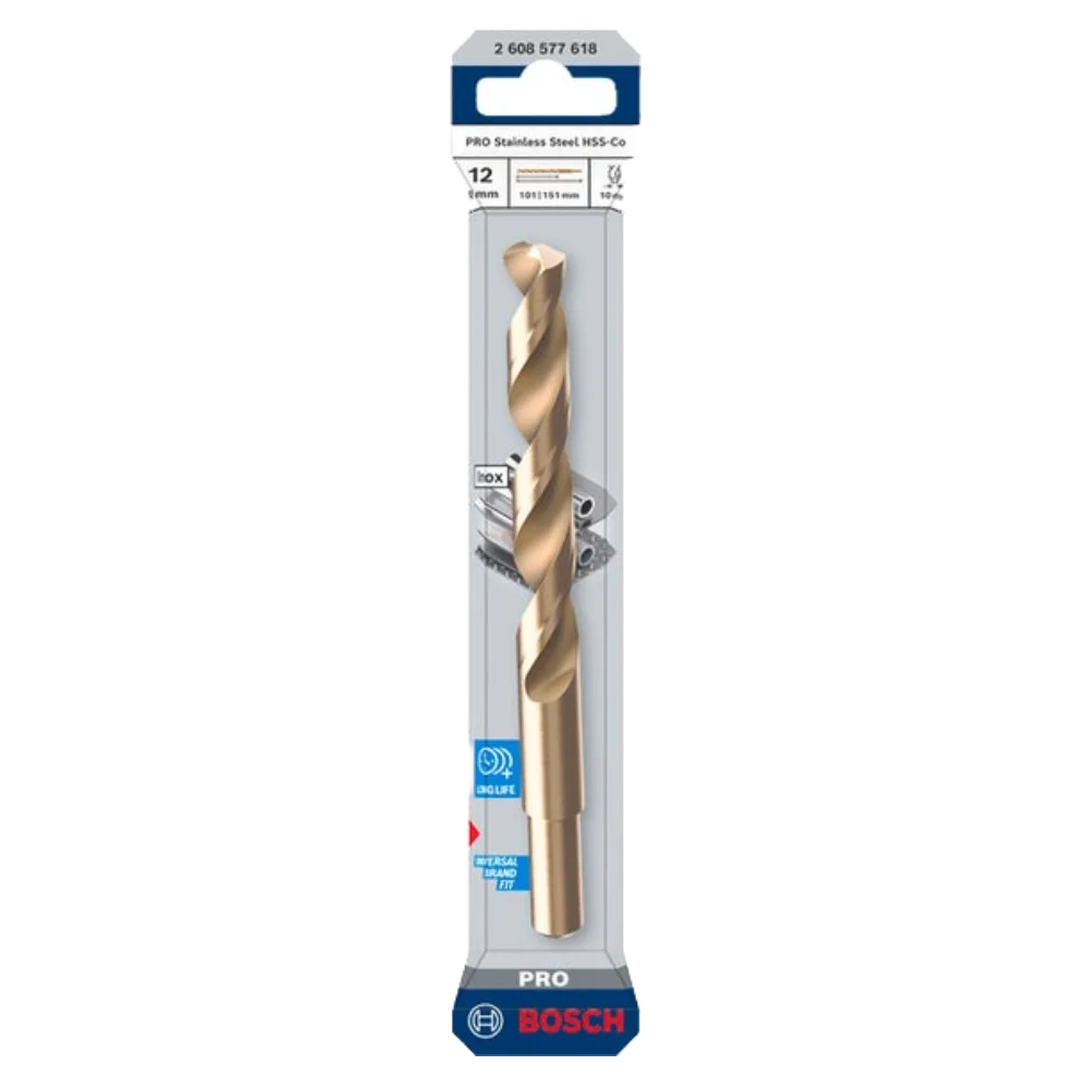 Broca Metálica Inox HSS-CO DIN 338